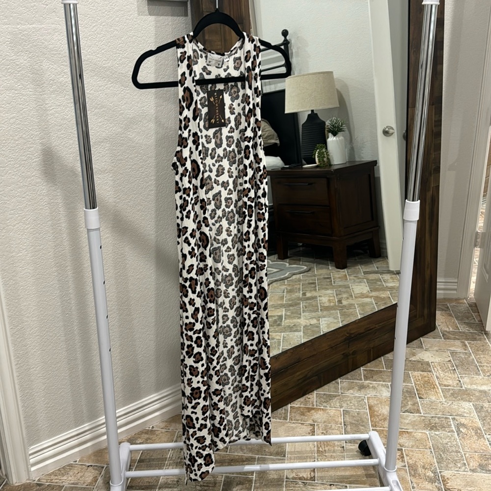 Long, Cheetah Print Cover Up